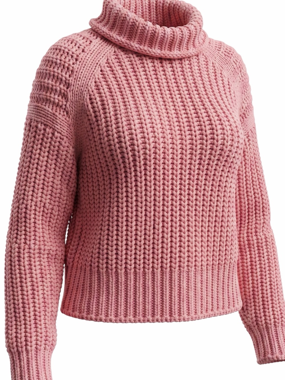H&M Pink Cowl Neck Sweater
